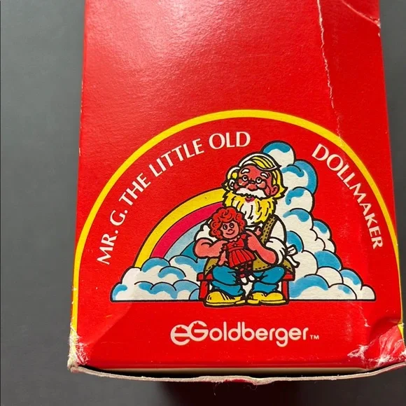 NIB Vintage 1986 E. Goldberger Mr. G Little Old Dollmaker Laurel in Box